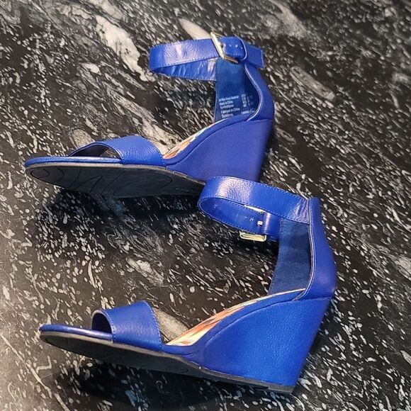 AMERICAN EAGLE WOMEN'S Classic Heels SANDAL ANKLE STRAP OPEN TOE WEDGE SANDAL - Picture 10 of 16